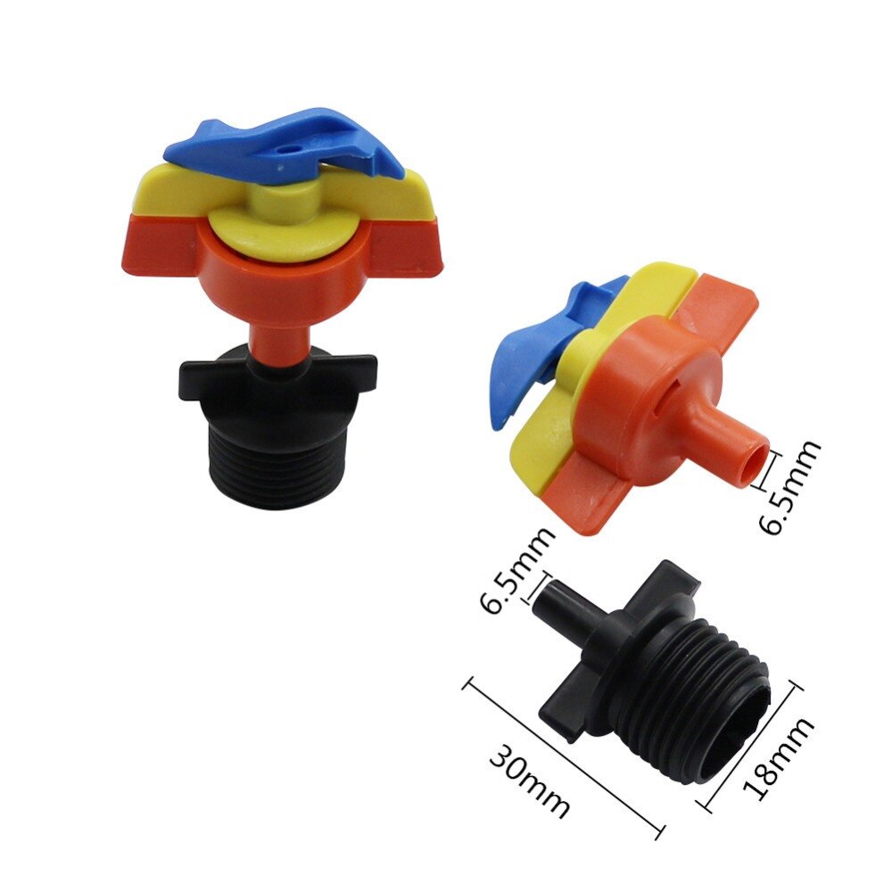 360 Degree Rotating sprayer Greenhouse Misting Nozzle 1/2" male thread Agriculture Tool Irrigation Watering Sprinkler 15 Sets