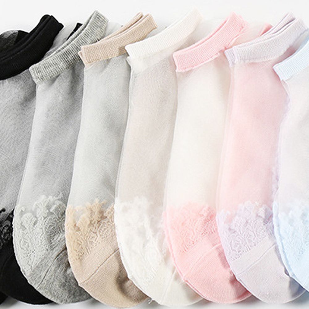 Women Girls Summer Thin Non-slip Short Socks Low Cut Invisible Ankle Socks