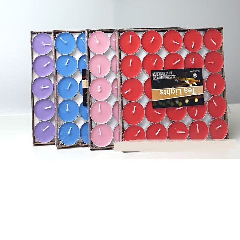Romantische Geurende Verjaardag Bruiloften Kaarsen Kleurrijke Thee Licht Liefde Vlamloze Kaars Diy Bruiloft Centerpieces Verjaardag Decoratie