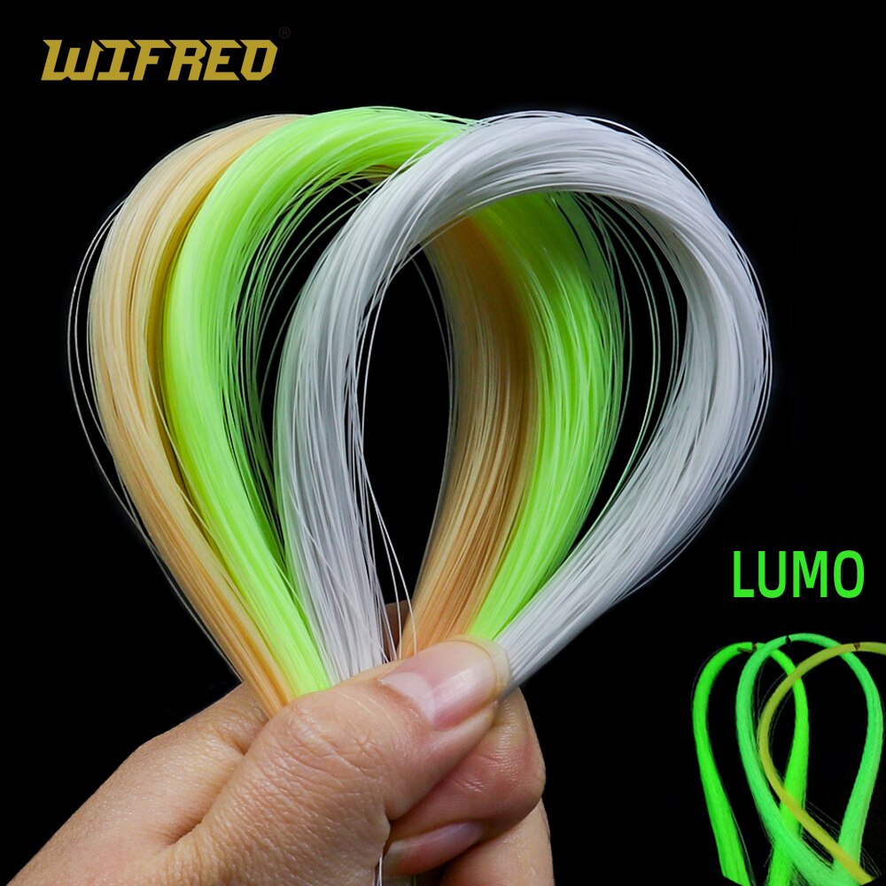 WIFREO Luminous Glow Tinsel Fluorescent Fly Fishing Thread Strand String Line diy Jig Assist Hook Lure Sabiki Rig Fishing Tackle