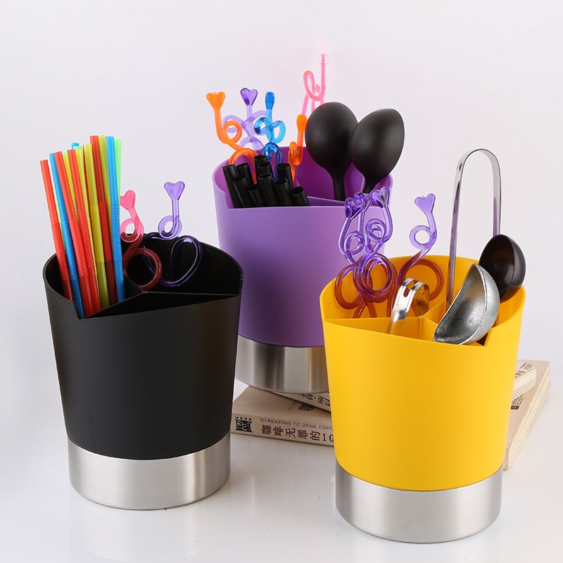 Caja de distribución de Bar, cafetería, caja especial de paja, cuchara de camarero, dispensador de vajilla, colocar pajitas, camareros, cucharas de cubiertos