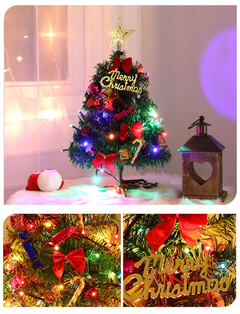 Kerstboom Pakket Met Licht Diy 30Cm Kerst Decoratie Desktop Mini Kerstboom Mall Arrangement Levert Jaar