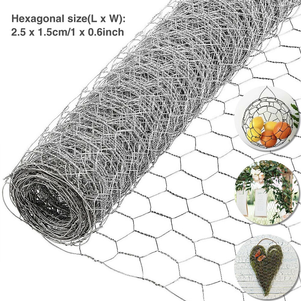 Beschermende Frame Craft Outdoor Tuin Planten Diy Groenten Draad Netting Lichtgewicht Gegalvaniseerd Zeshoekige Kip Hek Stevige