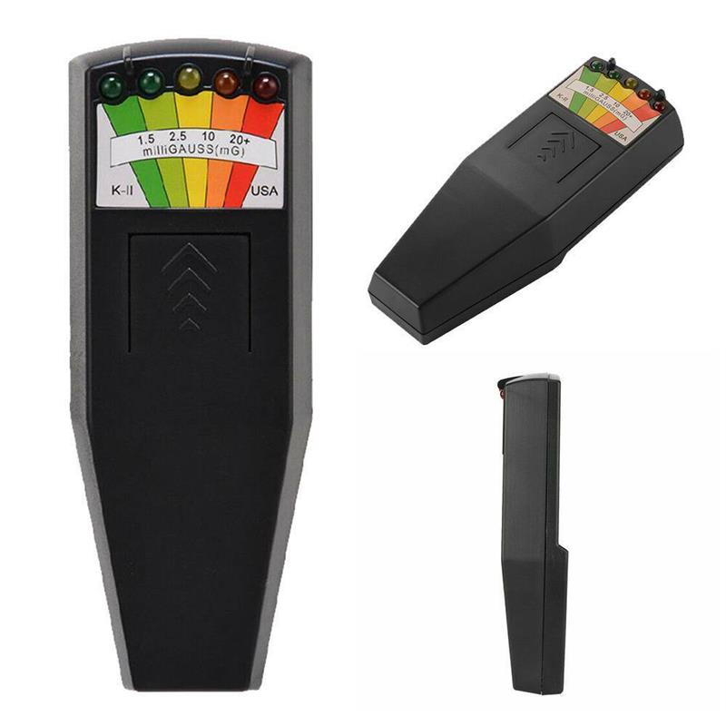 Magnetic Field Tester Five LEDS Compact Accurate EMF MeterHandheld Electromagnetic Radiation Tester