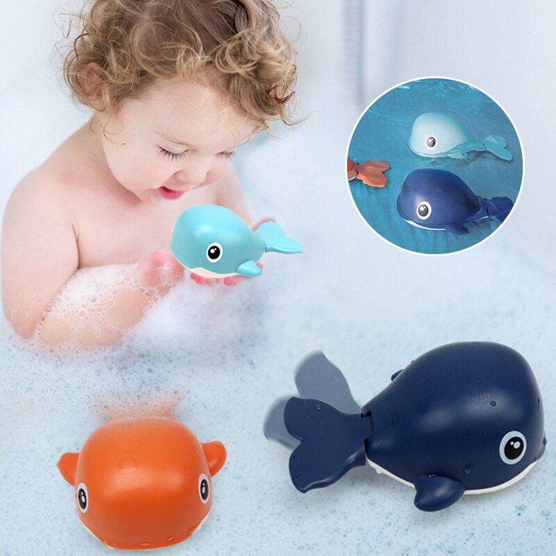 Bagno del bambino Clockwork Anatra Balena Spiaggia di Sabbia Giocattoli Acqua per Juguetes Carino Animali Del Fumetto Giocattoli per I Bambini Genitore-bambino giocare Acqua