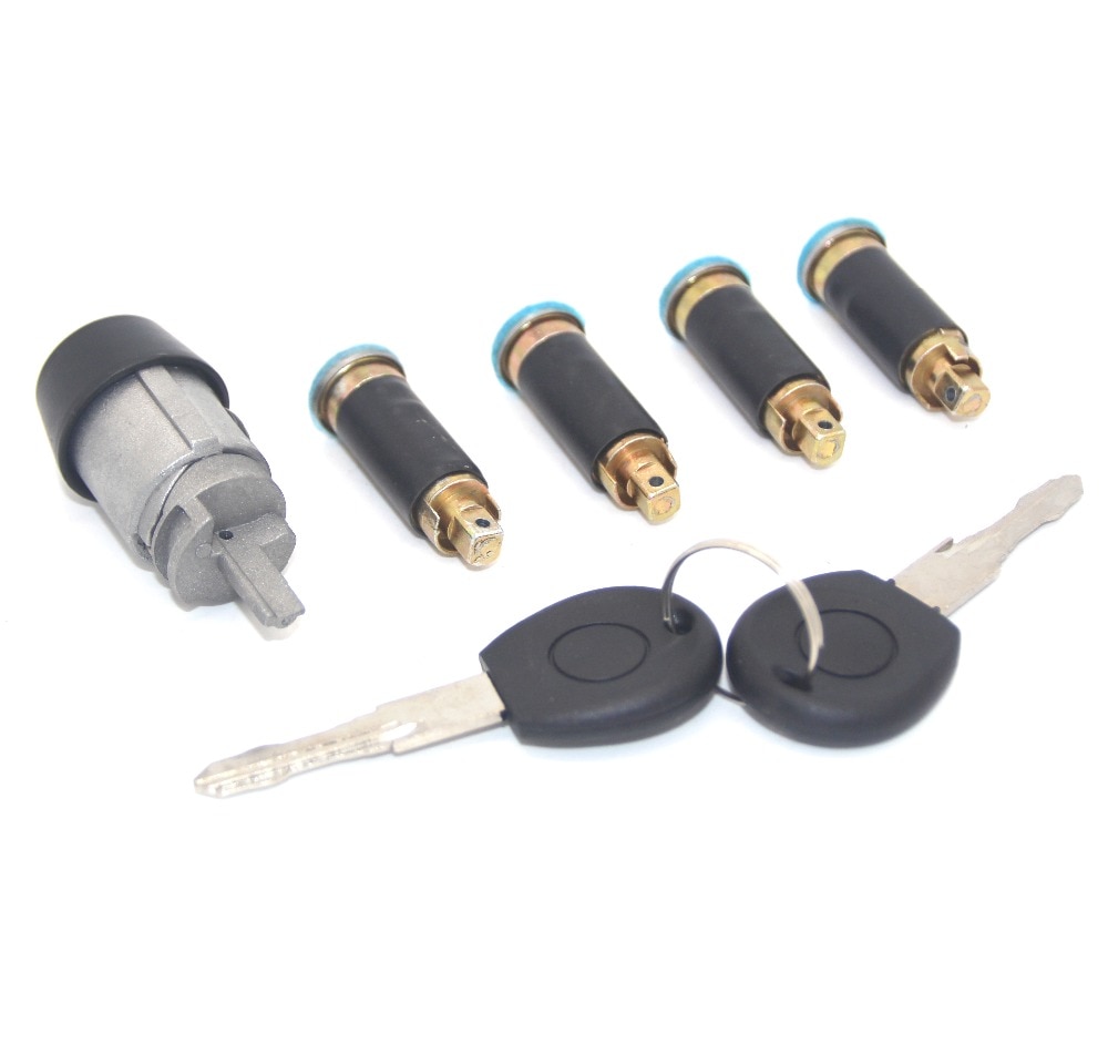 IGNITION SWITCH DOOR LOCK BARREL SET FOR VW TRANSPORTER CARAVELLE T4 1990-2003 BRAND
