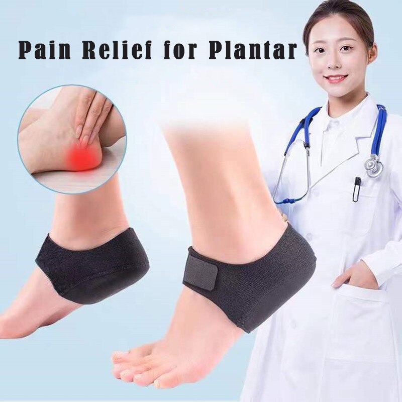 Enveloppement de thérapie de fasciite plantaire, soulagement de la douleur du talon du pied manchon de protection du talon chaussette attelle de cheville Support d&#39;arc semelle orthopédique 2 pièces