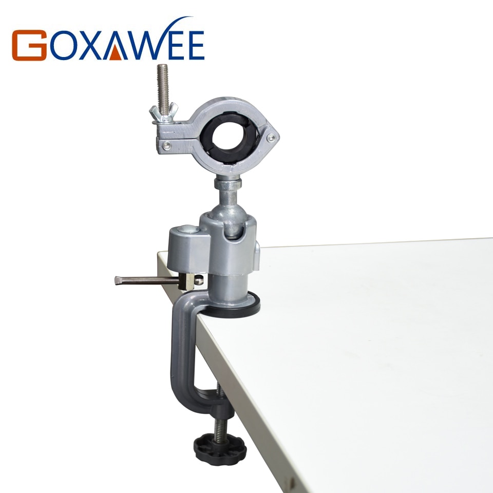 GOXAWEE Mini Boor Rotary Gereedschap Tafel Vice Houder Mini Vice Vise Alloy Aluminium Bank Tafel Klem voor Dremel Boor gereedschap