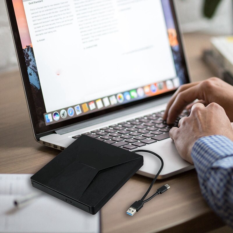 Usb 3.0 Type C Draagbare High-Speed Dvd +/Rw Brander Kleurrijke Dvd Drive Speler Voor Mac-boek/Venster Os Computers