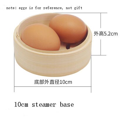 Keuken Steamer Insert Bamboe Stoomboot Base Deksel Plaat Voedsel Knoedel Rijst Roll Stoomboot Pot Ketel Rack 1 Pc: 10cm base