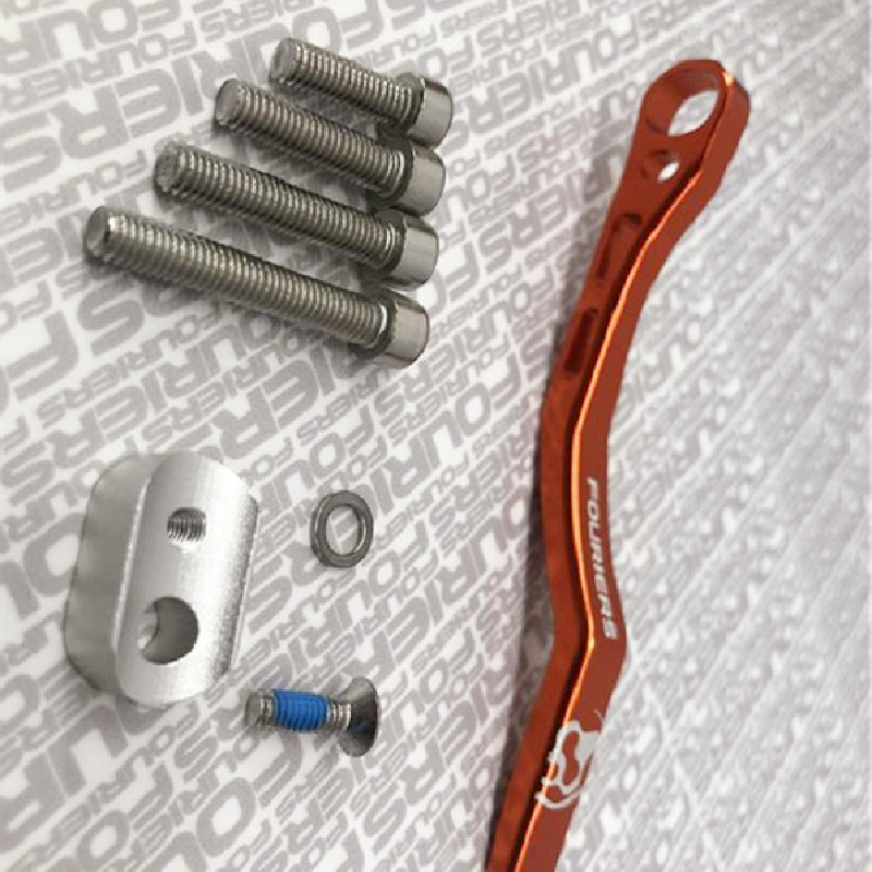Fouriers STRAßE Fahrrad Kette Wächter Aluminium kette Fänger zu schützen Reichweite runde Oval 39 t-53 t 34t -50t
