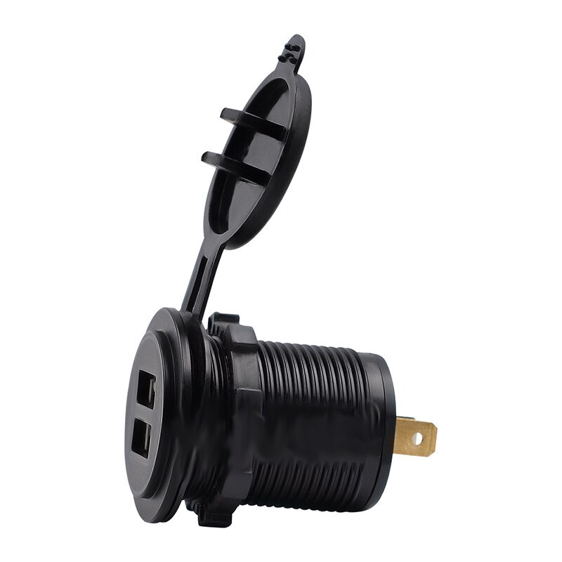 Dual USB Port 4.2A output Waterproof Car Charger Cigarette Lighter Socket Plug LED Voltmeter Mobile Phone Smart Charging Adapter