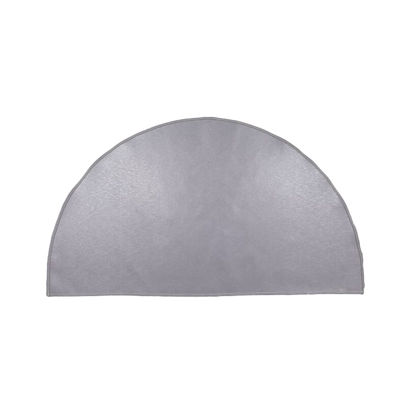 Tapis ignifuges (24 pouces * 42 pouces) pour devant la cheminée tapis de cheminée demi-rond tapis antidérapant pour poêle à bois
