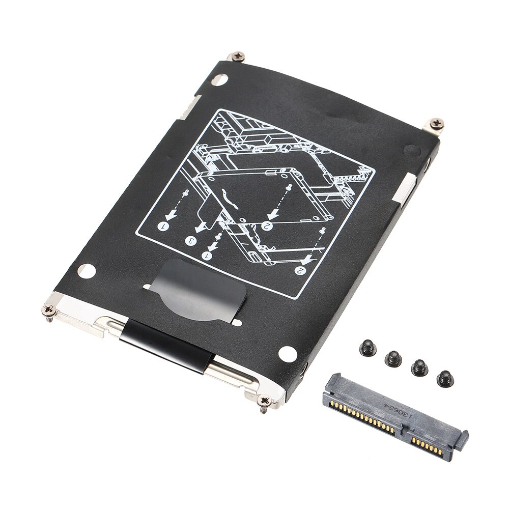 SATA Hard Drive Disk HDD Caddy + Connector for EliteBook 2560P 2570P Series