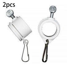 2Pcs Vlaggenmast Ring Roterende 1 "Dia Vlag Pole Montage Thuis Kamer Klem Mount Deel