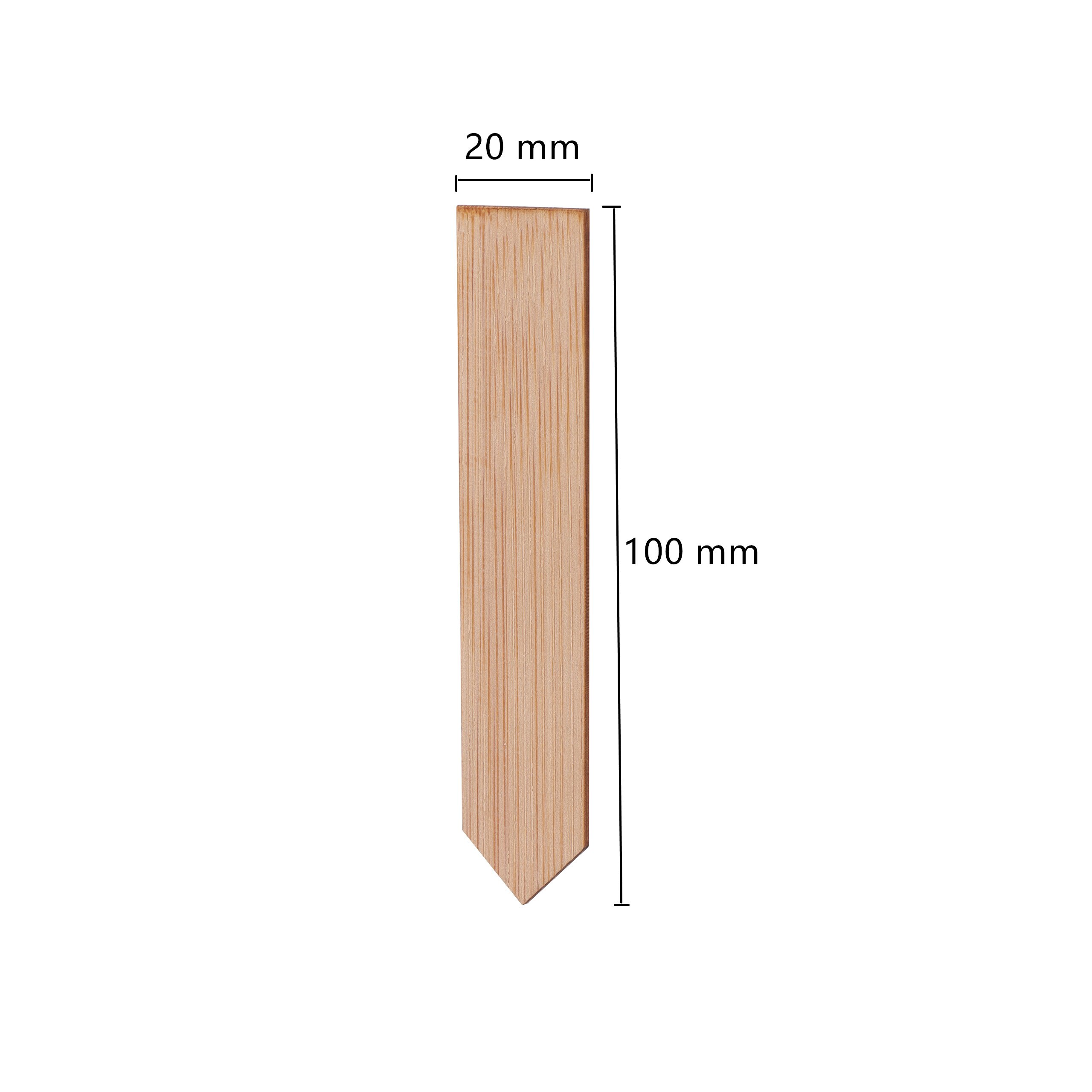 5 Pcs Bamboo Plant Marking Label Potted Plants Nurseries Succulents Flowers Vegetables Seedling Markers Gardening Marking Card: Beige