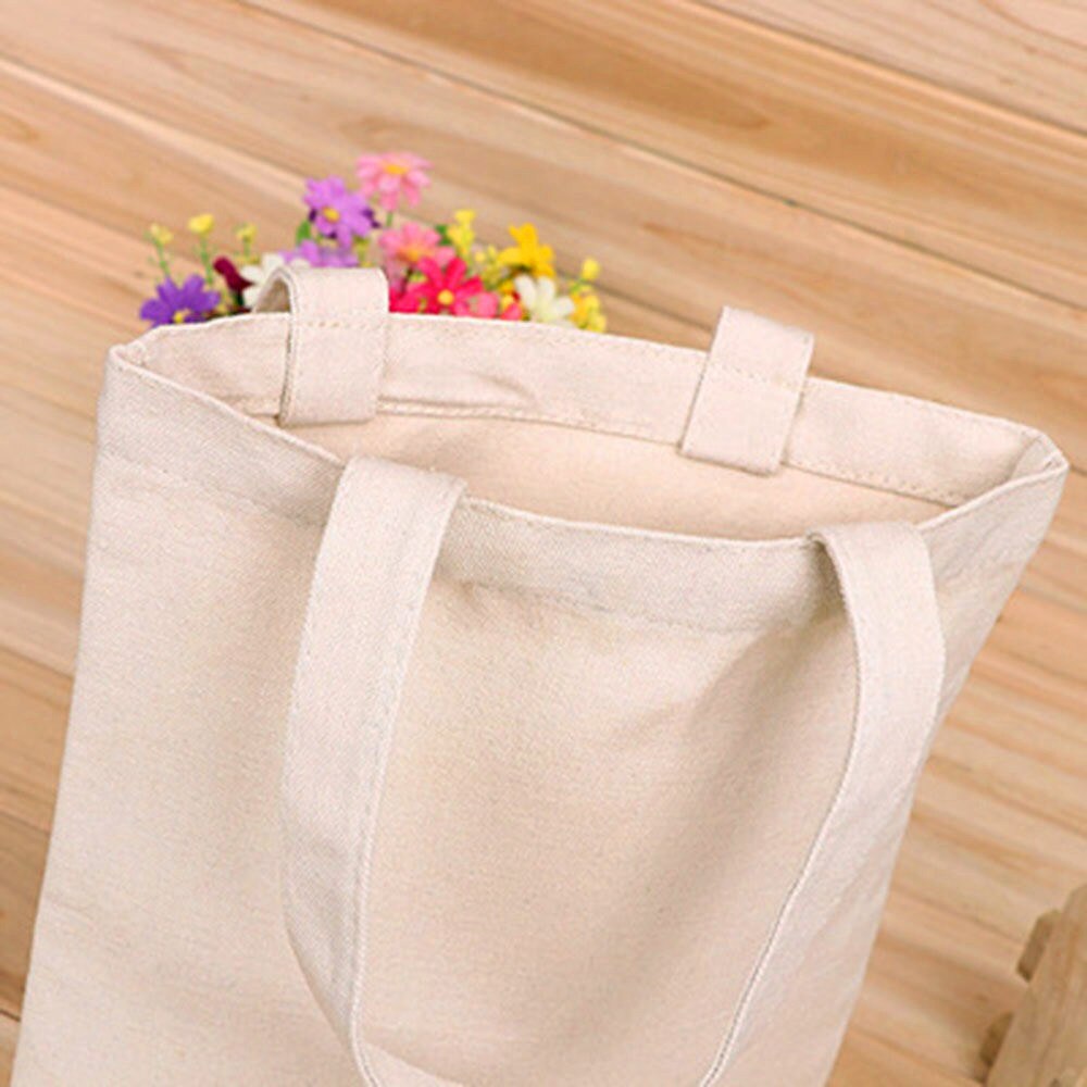 Minimalisme Pure Kleur Linnen Kruidenier Opvouwbare Tas Winkelen Opslag Herbruikbare Eco Tote Bag Meisje handtas Draagbare Toevallige Boekentas