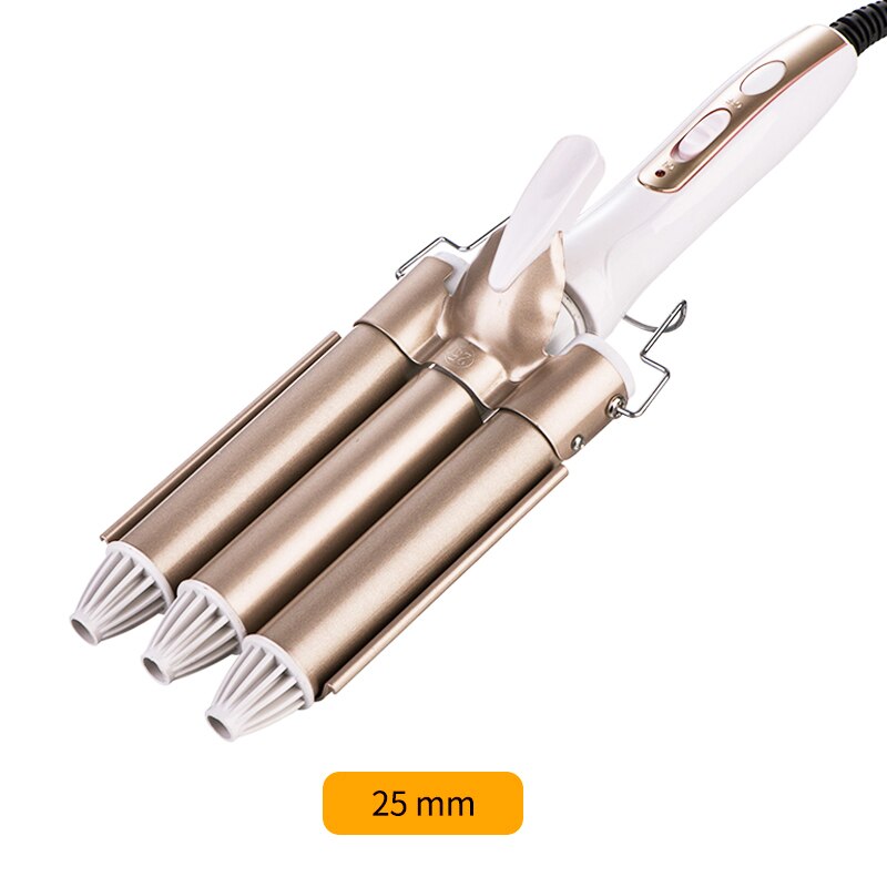 Hair Curler Hair Tools Curling Iron Ceramic Triple Barrel Hair Styler Hair Waver Styling Tool Electric Curling Iron: 25mm