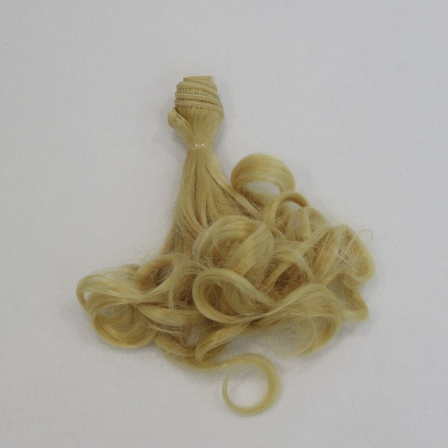 Doll Wig Hair 15cm Diy Tresses For Handmade Baby Toy and Doll Long Doll Hair Curly Thick Wavy Doll Hairs: 11