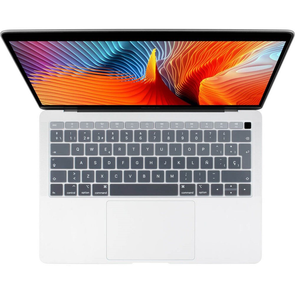 Euro Spanisch tastatur Abdeckung für Macbook Luft 13 & berühren Ich würde Staub nachweisen Schutz Schrittweise Ändern Farben Mac buch 13.3 "A1932: Gradient grau