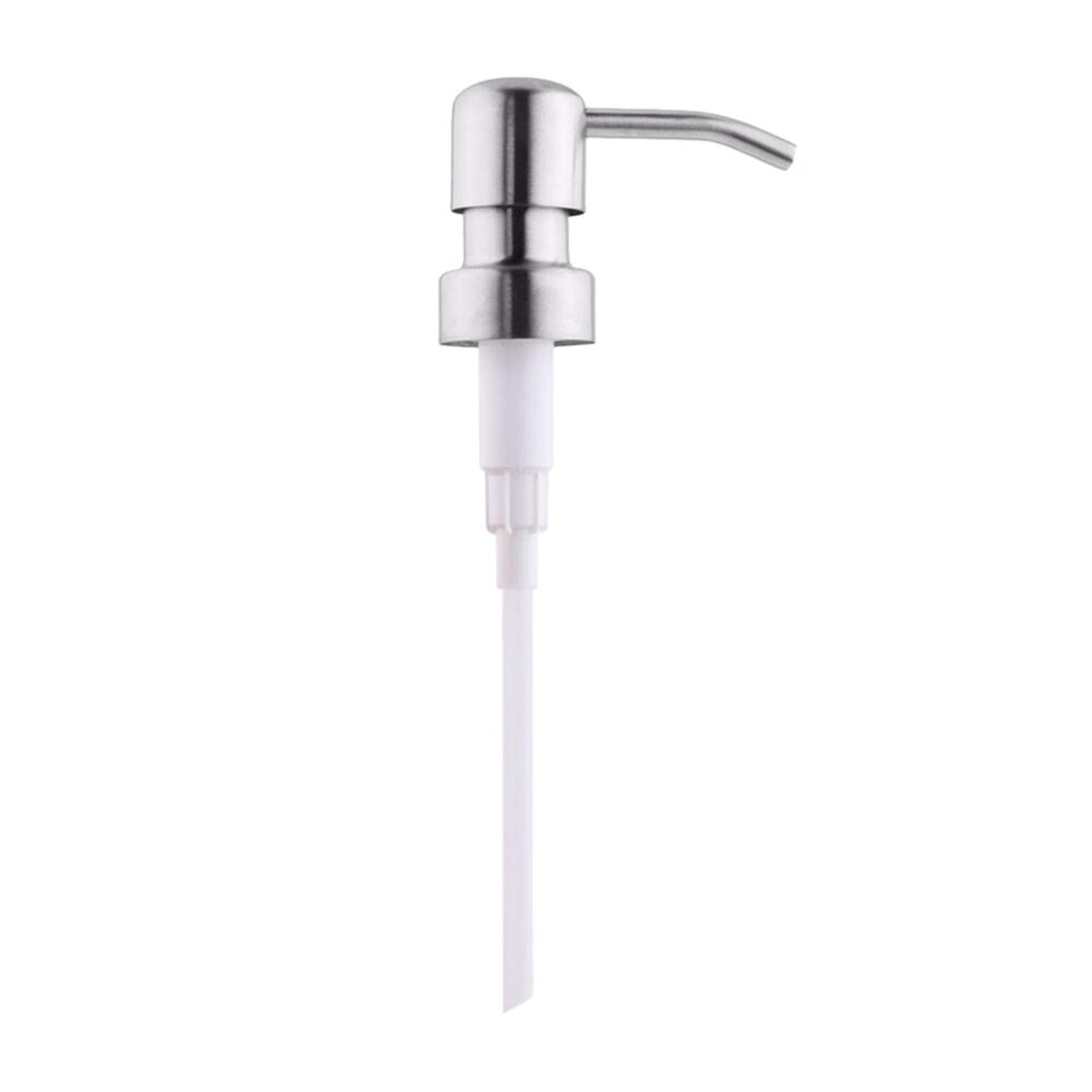 1 Pcs Plastic Soap Lotion Dispenser Pump Replacement Bottle Pump Dispenser Head Oil Hand Soap Bottles Lid Replace Accessories: Silver