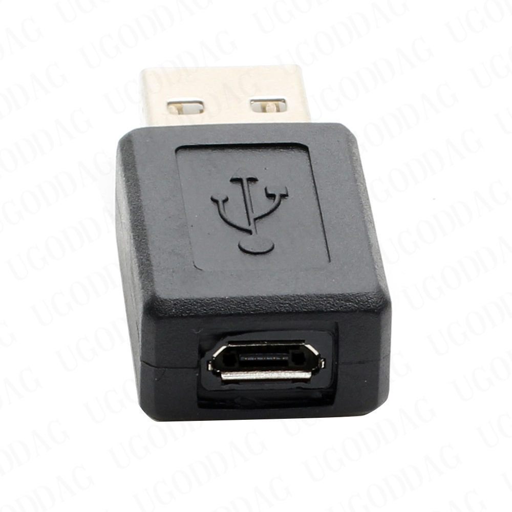 USB 2,0 tipo A hembra a Micro USB B hembra adaptador convertidor de enchufe USB 2,0 a conector Micro USB al por mayor