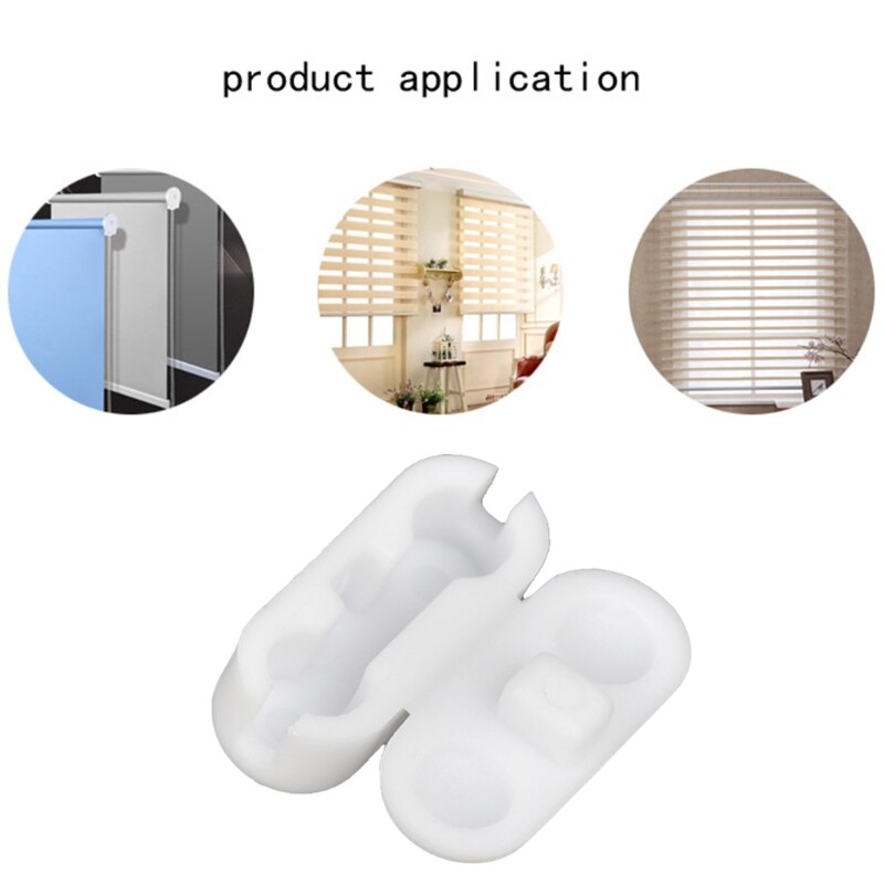 20 Pcs Witte Plastic Gordijn Ketting Connector Rol... Grandado