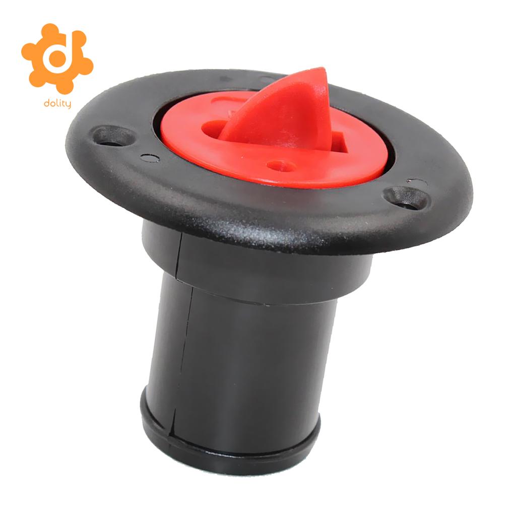 Magideal Zwart Nylon 38 Mm 1 1/2 &#39;Brandstof Gas Dek Filler &amp; Red Cap Inbouw Voor Boot