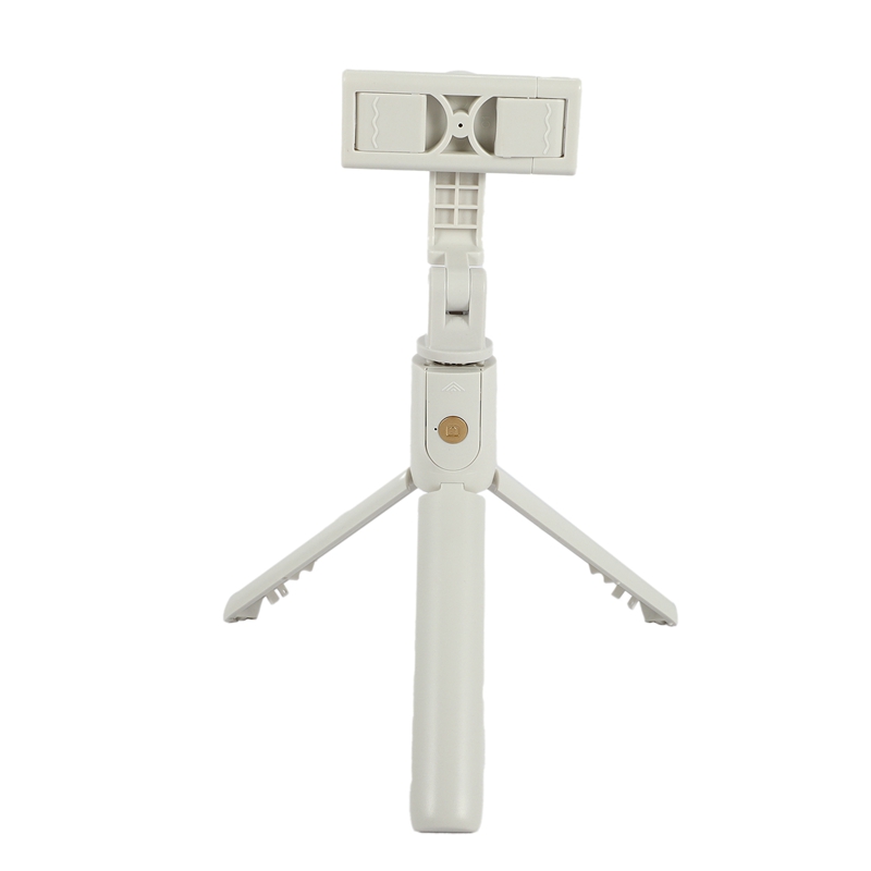 Tragbarer selfie-stick mit stativ, ausziehbar, bluetooth-fähig und mit kabelloser fernbedienung für selfies, gruppenfotos, vlogs, weiß
