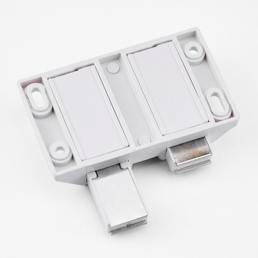 Hiljainen pariovinen kaappi oven salpa pysäytin työntötyyppinen rebounder neliömäinen työntö avataksesi kosketus kaappihuonekaluille