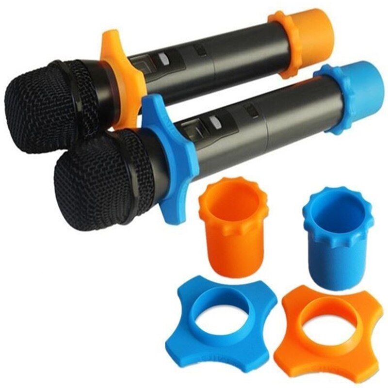 1 Set Silicone Microfoon Anti-Slip Roller Ring Handheld Microfoon Accessoires Microfoon Bescherming voor Karaoke Microfoon