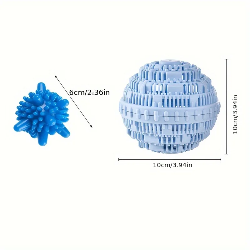 Gjenbrukbare vaskeballer, anti-floker, tøymykner, flekkfjerner - miljøvennlige vaskeballer tørkeballer