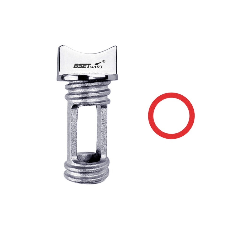 Universal Boat Garboard Transom Hull 1/25mm 3 Colors Drain Plug Socket 316 Stainless Steel Kayak Canoe Accessories: Light Grey
