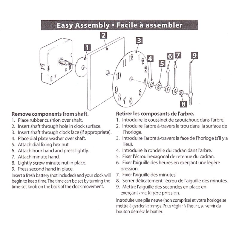 Metal Division Seconds Clock Movement Clock Movement