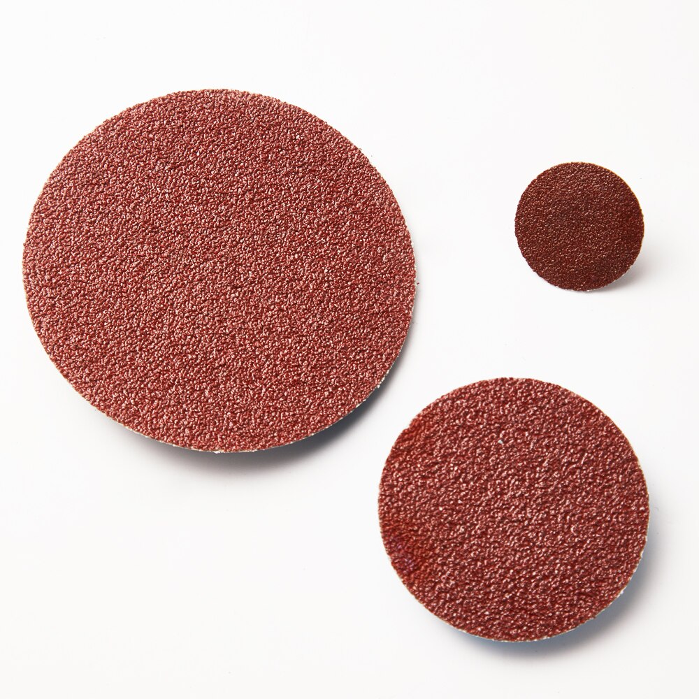 50Pcs 2 inch 1" 3" Sanding Disc Roll Lock R-Type Sandpaper Abrasive Disc 75mm 50mm 24/36/40/80/120/240/320 Grit