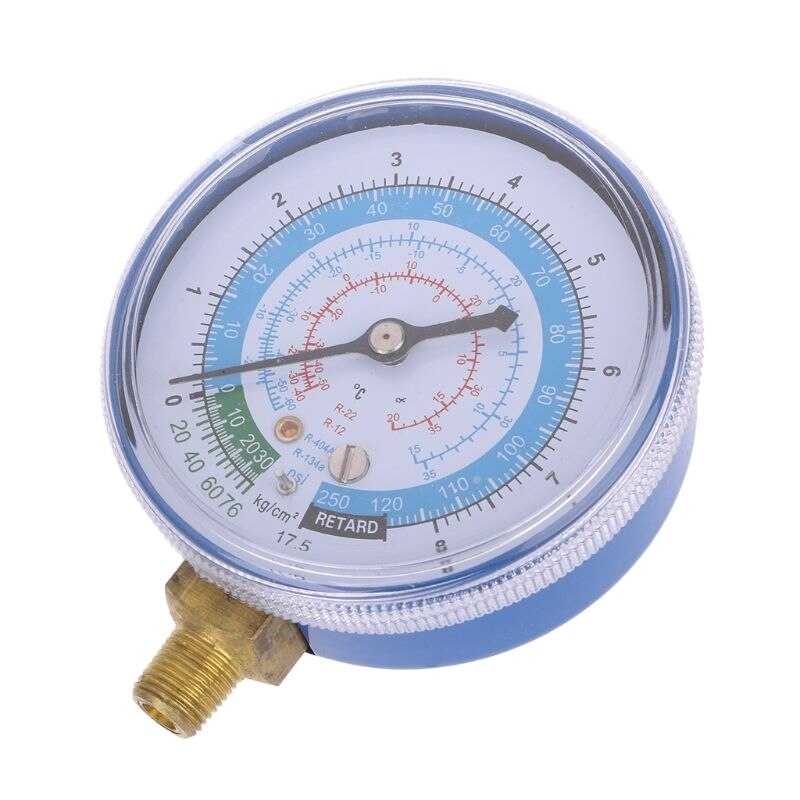 Air Conditioner R404 R134A R22 Refrigerant Low Pressure Gauge PSI KPA Blue