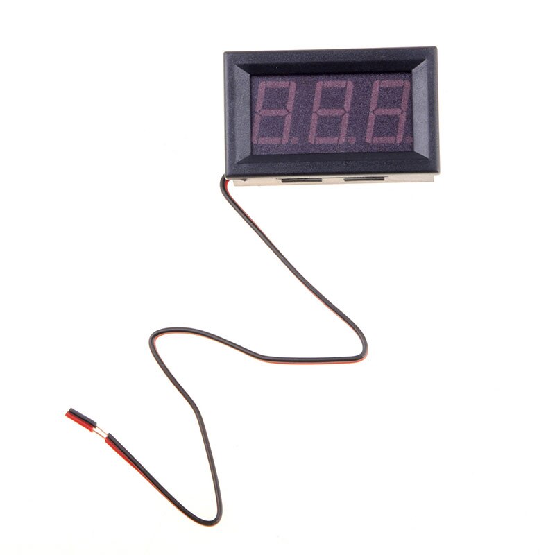 Mini Digital Voltmeter Ammeter DC4.5-30v Panel Current Meter Tester with 2 Wires LED Panel Digital Display 1 pcs