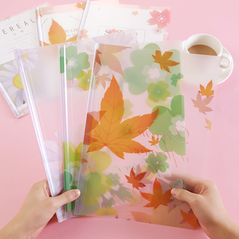 2pc Transparent A4 Drawbar Clamp PP Rod Clamp Waterproof Student Insert Folder Test Paper File Folder Office School Supplies