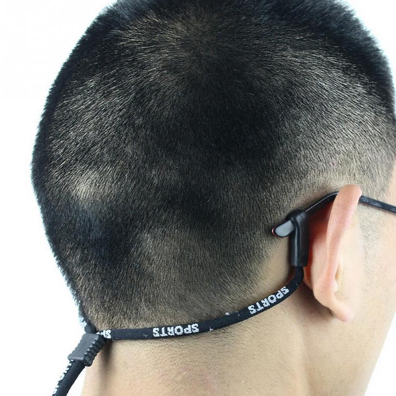Elastisk stof justerbar solbrille hals snor strop brille briller snor lanyard holder