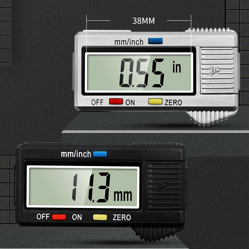 Calibrador de plástico de alta resistencia, herramientas de medición de diámetro, Calibre Vernier Digital electrónico, 0-150mm