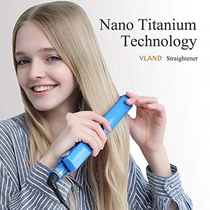 Plattång & locktång hårstylingverktyg nano titan plattor hår plattång locktång set