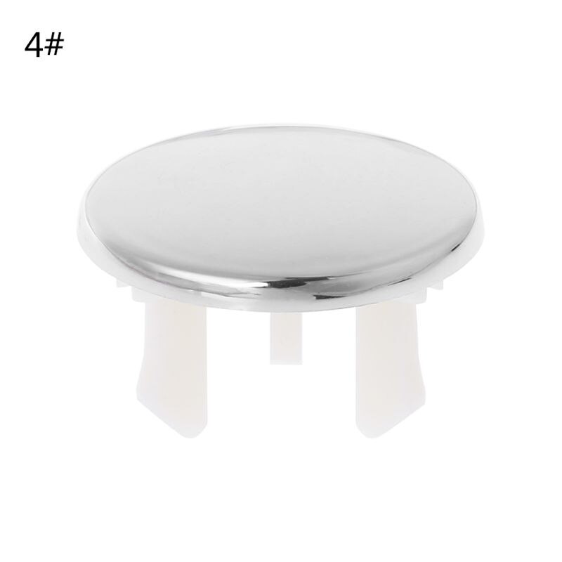 Bathroom Basin Sink Overflow Ring Six-foot Round Insert Chrome Hole Cover Cap Bathroom Accessories: 4