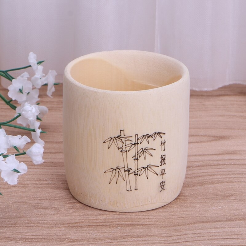 Taza de madera de bambú para beber café, té, cerveza, leche, vino, vaso