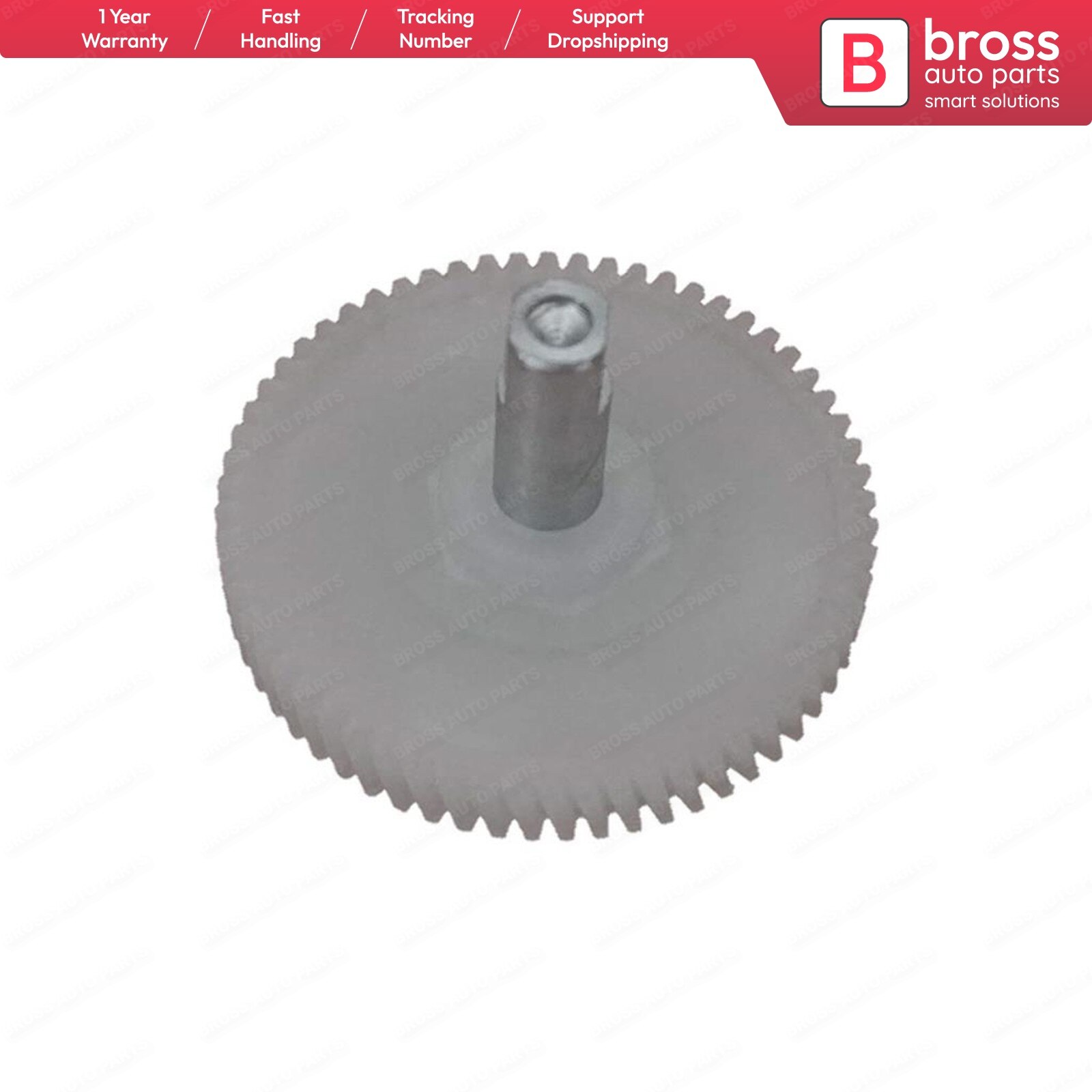 Engranaje de reparación de Motor de techo solar panorámico Bross BSR518 con eje para Mini Cooper 2007 54103448675, 54103428921, 54109809776