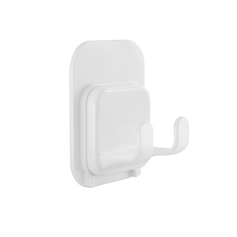 Multifunctionele Scheermes Rack Hanger Scheerapparaat Tandenborstelhouder Badkamer Muur Mannen Scheren Scheerapparaat Plank Huishouden Pasta Opslag Haak: 1pc White
