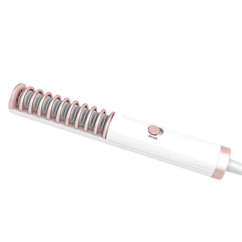 Mini Hair Straightener Brush Beard Comb Flat Iron Styler Mini Hair Styling Tool Little Comb For Straigh: EU