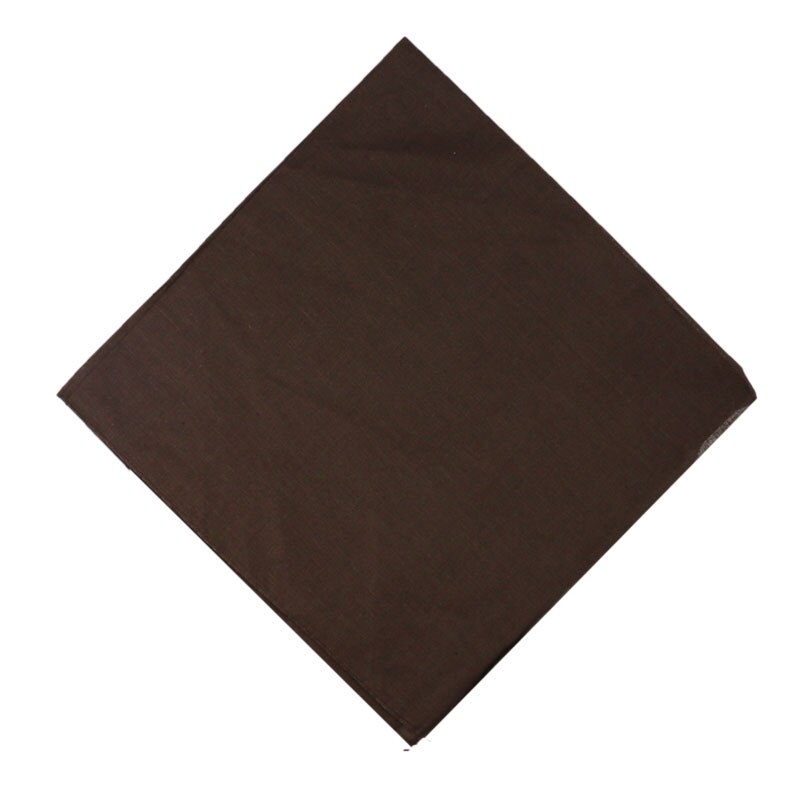 100% Cotton Soild Plain Black White Navy Blue Red Color Bandanas For WomensMens Multi Colour Style Wristband: khaki