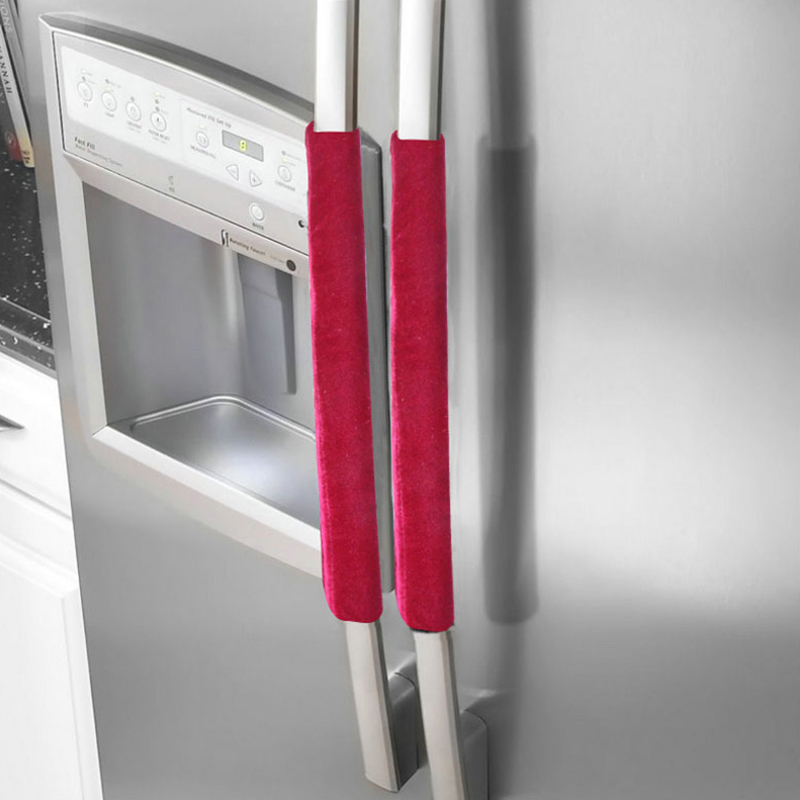2pcs Kitchen Appliance Handle Cover for Refrigerator Door Smudges Door Kitchen Supplies TB