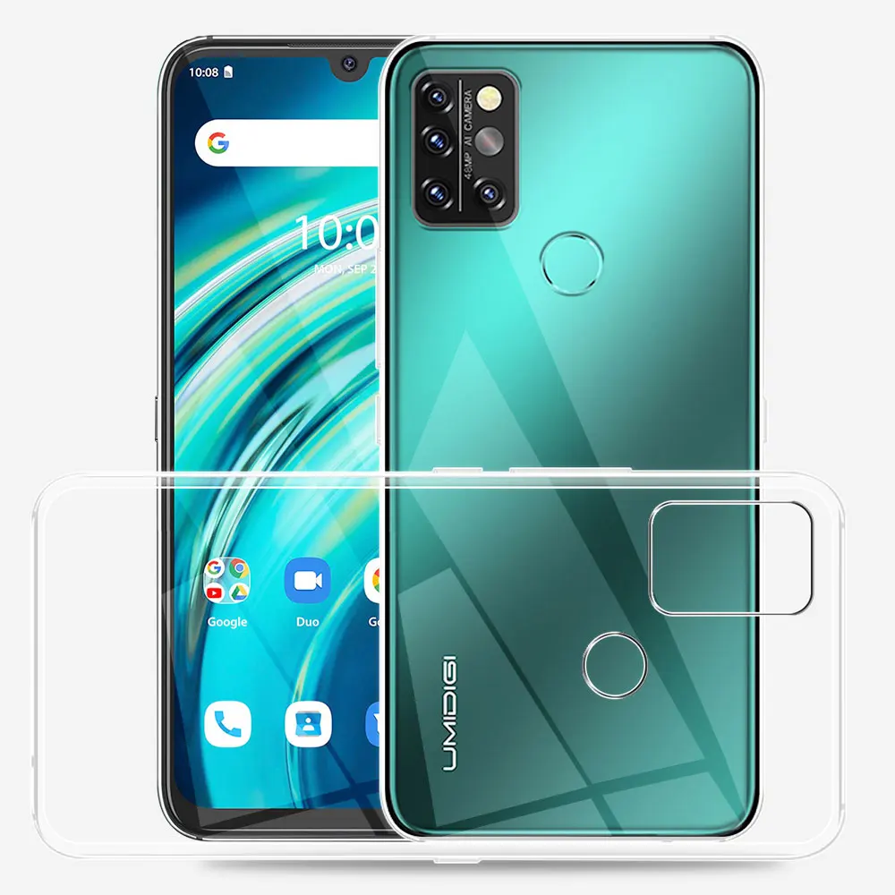 Para Umidigi A9 Pro funda ultrafina de silicona suave TPU funda trasera transparente para Umidigi A5 A7 Pro Coque Umidigi A11 ProMax Fundas