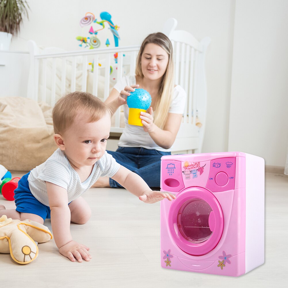 Simulation électronique Machine à laver jouets enfants Mini semblant jouer jouet enfants semblant jouer jouets petits appareils